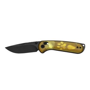 Couteaux pliants classiques avec lame de style Damas tranchante, manche texturé durable et design compact et portable pour le camping et la randonnée - Product Image 2