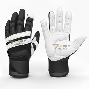 Guantes de Bateo de Béisbol y Sóftbol de Cuero Premium, con Soporte de Muñeca de Puño Largo, Ligeros, Unisex, para Jóvenes y Adultos - Product Image 1