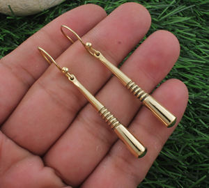 Pendientes Largos de Plata de Ley 925 Chapados en Oro, Pendientes Colgantes de Lujo para Mujer, Joyería para Bodas y Fiestas - Product Image 3