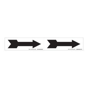 Cinta de Advertencia Brady Autoadhesiva de Vinilo con Flecha, Marcador Duradero de Dirección de Flujo para Tuberías y Laboratorios - Product Image 1
