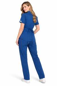 Ensembles de blouses d'hôpital confortables en coton et polyester tissé pour hommes, personnalisables, de haute qualité, avec détection d'aiguilles et fusion sans couture - Product Image 3