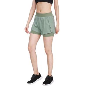 Shorts de sport taille haute en polyester pour femme, respirants et extensibles, parfaits pour la randonnée, l'aventure, le fitness et la course à pied - Product Image 3