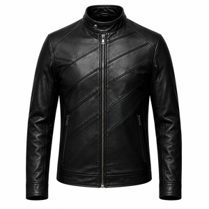Premium Handmade <b>Leather</b> Jacket for Men Classic Vintage Fashion Outerwear Soft Genuine <b>Leather</b> Durable Luxury <b>Leather</b> Jacket - Product Image 3