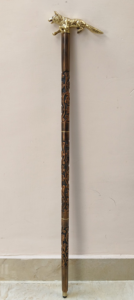 Canne de marche en bois avec poignée décorative en forme de tête de renard, canne de marche en bois pour hommes et femmes, style vintage - Product Image 6