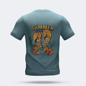 เสื้อยืดโอเวอร์ไซส์สไตล์วินเทจแนวสตรีทแฟชั่นสำหรับทุกเพศ สวมใส่สบายๆ สไตล์ฮิปฮอป พิมพ์ลายดิจิตอล DTF ผ้าฝ้าย 100% - Product Image 2