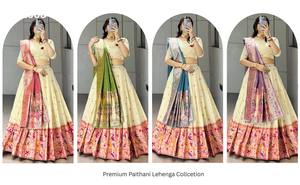 ชุดงานเทศกาลแบบอินเดียดั้งเดิม ผ้าไหมปายทานี พร้อมงานปักดิ้นทอง-ลวดลายสีสันสดใส-งานปักบุตติ  เลเฮนกา จากซัพพลายเออร์อินเดีย - Product Image 3