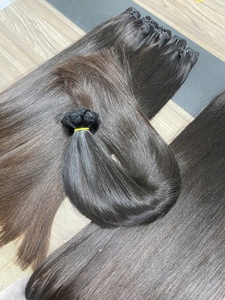 Cabello Virgen Vietnamita de 1 Donante, Tejido a Máquina con Doble Trama, Cutícula Alineada, Muy Suave, Puntas Gruesas, Doble Trama, 100g - Product Image 6