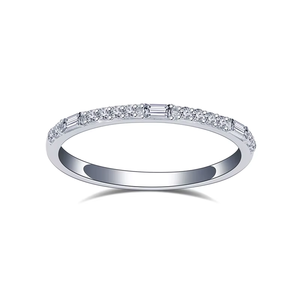 Customized Jewelry 925 <b>Silver</b> Lab Diamond <b>Ring</b> Eternity <b>Ring</b> Wedding Band Engagement Gift <b>Ring</b> for Women - Product Image 1