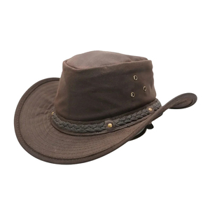 Chapeau en cuir personnalisé de qualité supérieure pour adultes – Nouveau modèle unisexe respirant en cuir véritable pour la plage et les activités de plein air - Product Image 2