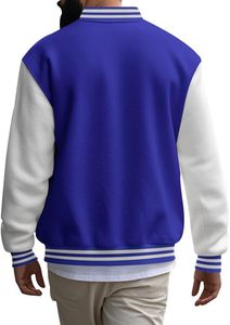 Patchs brodés avec lettres, boutons-pression sur le devant et coupe streetwear moderne - Product Image 2