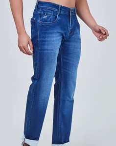 Best Selling Men's Casual Solid Breathable Skinny Jeans Regular Fit with Mid Waist Softener Wholesale in Low Price - Product Image 3