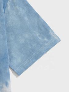 Camiseta personalizada con tinte de corbata para hombre, Camiseta lisa de alta calidad al por mayor para hombre, camiseta informal con estampado de algodón 100% personalizado, camisetas en blanco - Product Image 3