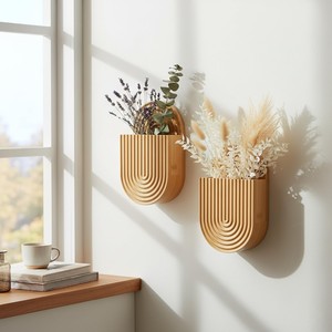 Jarrón de Mesa Ecológico de Diseño Contemporáneo, Hecho a Mano con Bambú Laminado - Venta al por Mayor por Aqudus Saleem - Product Image 6