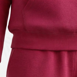 Conjunto de 2 Piezas para Mujer, Sudadera con Capucha y Pantalones Cortos de Felpa, Color Sólido, Casual, Primavera-Verano, Transpirable, Corte Regular, Por Encima de la Rodilla, con Bolsillo - Product Image 5
