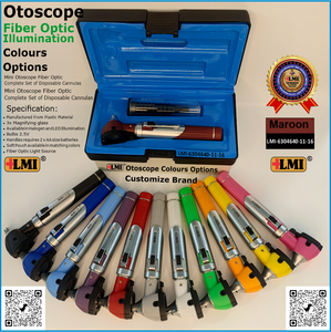 Ensemble d'otoscopes à fibre optique de haute qualité, couleur marron, manuel, réutilisable, léger, écologique, de haute qualité, en vente en ligne - Product Image 6