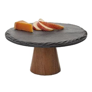 Unique Design <b>Marble</b> <b>Cake</b> <b>Stand</b> With Wooden Base <b>Marble</b> and Wood <b>Cake</b> <b>Stand</b> With <b>Cake</b> Platter at very reasonable Price - Product Image 1