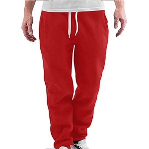 Streetwear de haute qualité pour hommes, pantalon de survêtement personnalisé, pantalon de jogging en polaire léger avec jambe large, style décontracté - Product Image 2