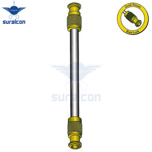 Plastic Surgery Instruments Transfer Adaptor Sure <b>Lock</b> 4.5 cm / 1-3/4" Length 4 mm Diameter Gold Finish Stainless Steel Surgical - Product Image 2