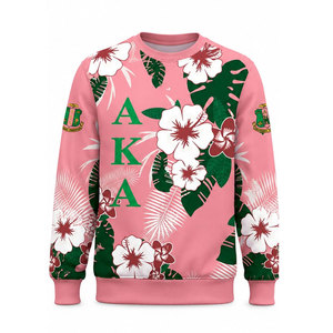 Sweat-shirt décontracté pour homme Alpha en polyester/coton, coupe classique, col rond, couleur rose vert, pour l'hiver - Product Image 5