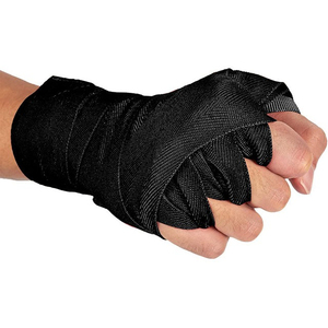 Bandages de boxe élastiques respirants personnalisables, unisexes, accessoires de sport et de gym, fabriqués en coton confortable, logo personnalisé - Product Image 2