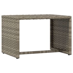 Lettini in 2 pezzi in Poly Rattan grigio con lettini da tavolo Premium - Product Image 6
