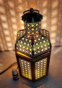 Brûleur d'huile aromatique électrique en métal, design marocain, diffuseur d'aromathérapie pour la maison et le bureau - Product Image 6