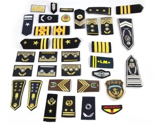Épaulettes de pilote d'aviation personnalisées de haute qualité, brodées, pour uniforme de cérémonie - Product Image 2