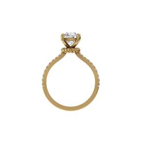 แหวนเพชรทรงกลมเจียระไนแบบ Super Round Cut เพาะเลี้ยงในห้องปฏิบัติการ ทอง 9K 14K 18K สำหรับผู้หญิง เครื่องประดับหมั้น แหวนแต่งงาน เครื่องประดับชั้นดี - Product Image 2