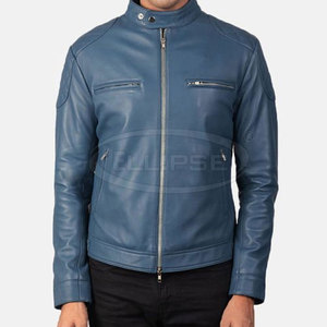 Chaqueta de Cuero para Hombre, Diseño Personalizado, Color Sólido, Transpirable, Invierno, Cuello Alto, Estilo Urbano, Oferta, Precio Razonable - Product Image 2