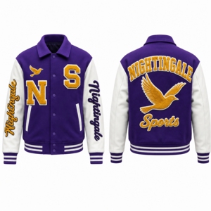 Chaquetas Universitarias Varsity al por Mayor, Chaquetas Varsity Personalizadas con Logotipo, Chaquetas de Béisbol Casuales de Manga Larga para Hombre - Product Image 5