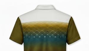 Custom Mens Polo Shirt Sublimation Gradient Color Fashion Short Sleeve Golf Polo Luxury Casual Breathable Men Clothing Tops - Product Image 5