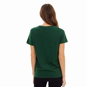 Vêtements d'été pour femmes, couleur verte, manches courtes, col rond, anti-rides, t-shirts pour femmes en vente au Pakistan - Product Image 3