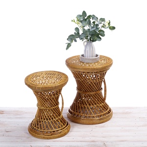 <b>Stools</b> for kitchen bar living room best quality handmade natural rattan <b>ottoman</b> <b>stool</b> pouf - Product Image 2