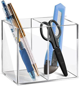 Porte-marqueurs acrylique multifonctionnel, organisateur de bureau pour le rangement de fournitures de bureau, porte-crayons en acrylique - Product Image 2