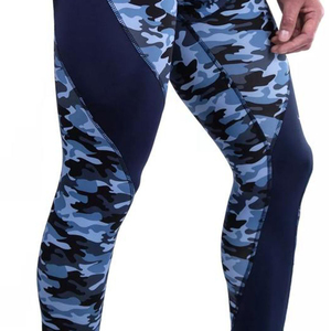 High Quality Customized Sports Fitness Leggings <b>Men's</b> <b>Compression</b> <b>Tights</b> Elastic Waist Custom Colors Sublimated Workout Sale - Product Image 5