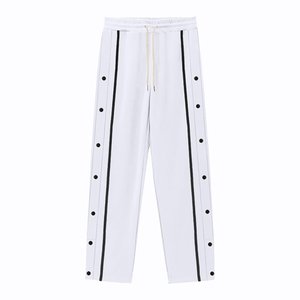 Pantalon de survêtement pour homme, taille élastique, bas ouvert, cordon de serrage détachable, décontracté, tricoté, coupe ample, automne, respirant, écologique - Product Image 1
