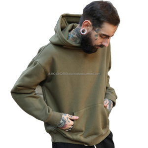 Sudadera con Capucha para Hombre, Sudadera Holgada sin Cordones, Sudadera de Alta Calidad Estilo Urbano - Product Image 1