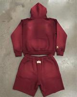 Ensemble de survêtement Crucial Dreams, veste à capuche noire, short, fermeture éclair sur toute la longueur, streetwear, unisexe adulte, polyester léger, printemps