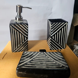 Distributeur en céramique robuste de qualité supérieure 500 ml avec pompe anti-fuite pour hôtels, bureaux, toilettes et éviers de cuisine - Product Image 1