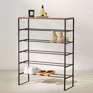 Organisateur de chaussures blanc, style très populaire, pour salon, entrée, rangement, base stable, étagère à chaussures. - Product Image 3