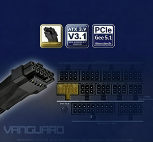 Alimentation électrique SilverStone 850W Gold entièrement modulaire ATX 3.1, PCIe 5.1, 12VHPWR, alimentation pour jeux - Product Image 4