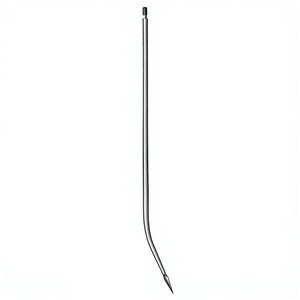 Aiguille de Redon 19,5 cm / 7-3/4 pouces, 18 Charr, pointe de lancette légèrement courbée, extrémité filetée, instrument médical chirurgical - Product Image 5