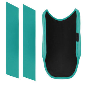 Genouillère réglable et respirante en néoprène avec fermeture éclair, couleur violet-vert sarcelle, protection universelle unisexe multisports - Product Image 6
