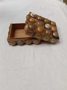 Caja de Almacenamiento de Joyas con Incrustaciones de Cuerno de Búfalo Natural Hecha a Mano, Diseño Geométrico, Caja para Guardar Objetos Pequeños para Decoración del Hogar y Regalos Empresariales - Product Image 2