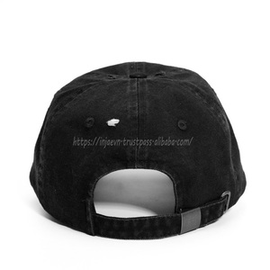 Gorra de Béisbol Vintage de Algodón Lavado con Efecto Desgastado, Bordado de Texto, Hebilla Metálica Ajustable, Estilo Urbano Y2K para Hombre y Mujer - Product Image 6