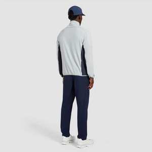เสื้อสเวตเชิ้ตผู้ชายแบบซิปครึ่งตัว แขนสั้น ผ้าฝ้าย ไม่มีลาย - Product Image 5