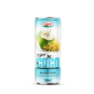Fabricante de Bebidas de Musgo Marino, Agua de Coco Original Lista para Beber, Venta al por Mayor, 24 Latas x 320mL, Baja en Carbohidratos, Sin Azúcar - Product Image 2