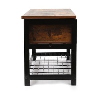 Panca Portascarpe Moderna con Struttura in Metallo e Piano Sollevabile per Ingresso, Sala da Pranzo, Corridoio e Soggiorno - Product Image 6