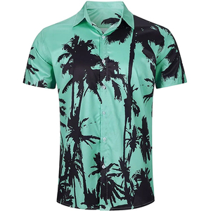 Camiseta Hawaiana Antiarrugas para Hombre, Calidad Premium, Ropa Casual, Últimos Diseños en Oferta, Camisetas para Hombre con Logotipo/Color Personalizado - Product Image 1