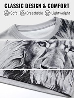 T-shirt graphique unique pour homme, manches courtes, imprimé tendance, coupe décontractée, design moderne et créatif, streetwear tendance, t-shirt graphique